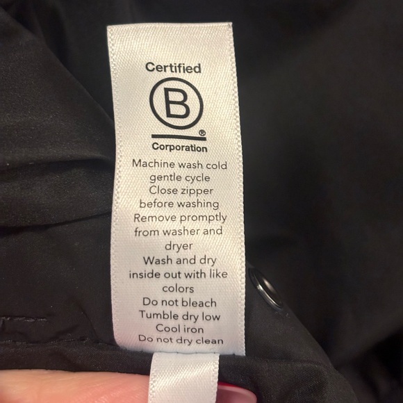 Athleta Women's Classic Black Bomber Jacket - Picture 10 of 10